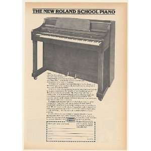  1977 Roland School Piano Plus SP 766 Print Ad (Music 