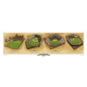 Historic Ballpark of Boston RedSox MLB Ballpark Poster Print  