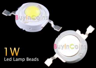 10 Pcs 1W High Power Pure White Led Lamp Beads 80~90 Lm  