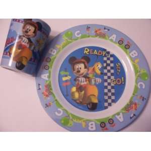  Disney Mickey Mouse Melamine Tableware ~ Plate & Cup Baby