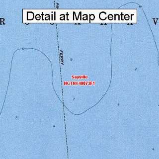 USGS Topographic Quadrangle Map   Sayville, New York (Folded 