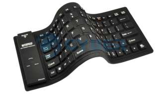 Mini Bluetooth Wireless Washable Flexible Silicone Roll up Keyboard