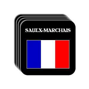  France   SAULX MARCHAIS Set of 4 Mini Mousepad Coasters 