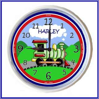   clock designs available in our  store train digger space dinosaurs