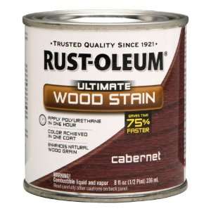  Rust Oleum 260373 Ultimate Wood Stain, Half Pint, Cabernet 