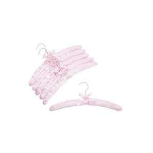  Light Pink Satin Padded Hangers