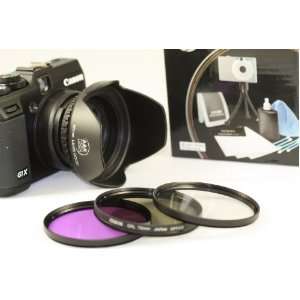 Filter Kit For The Canon Powershot G1X Digital Camera + Filter Adapter 