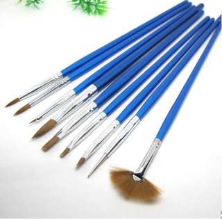 PCS Nail Art Tips Salon Builder Brush supplies nail pen  