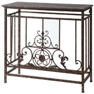  Vintage Style Wrought Iron Console or Sofa Table