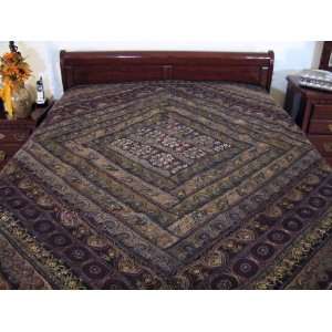  ANTIQUE ETHNIC BEDDING BEDSPREAD COVERLET BED COVER
