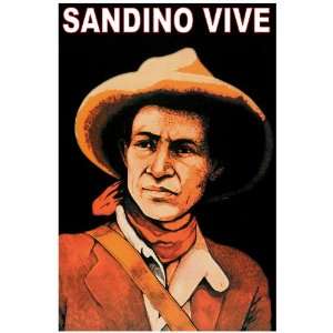 11x 14 Poster.  Sandino vive  Political Poster. Decor with Unusual 