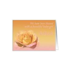  Aaliyahs Exquisite Birth Announcement Card Health 