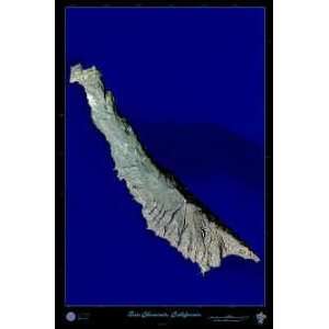  San Clemente Island, California, Satelltie Print, 24x36 