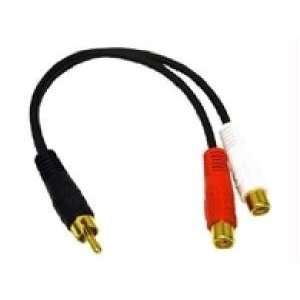  Audio Cable RCA/RCA 6 in Black Electronics