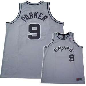  Nike San Antonio Spurs #9 Tony Parker Silver Swingman 
