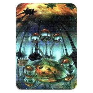 Shiny Psychadelic Mushrooms Space New Age   Rectangle Sticker / Decal