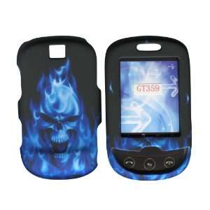  Blue Skull Fire Samsung Smiley T359 T Mobile Case Cover 