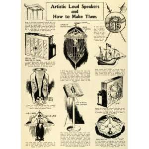 com 1927 Article DIY Construct Unique Unusual Artistic Loud Speakers 