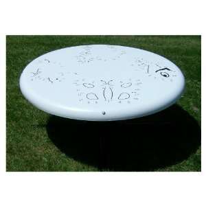  Ahrens Play & Learn Circle Plastic Patio Table RRTTT002 20 