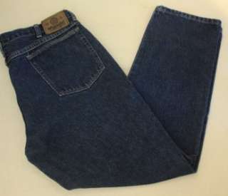 Mens Wrangler Premium Blue Jeans 38 x 30 Straight Dark  
