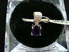 Amethyst and Diamond Ring with Matching Pendant  