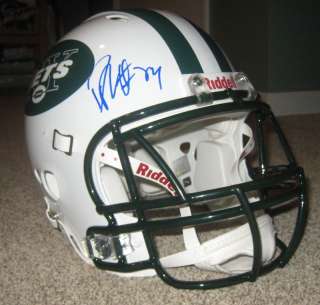 Darrelle Revis NY JETS SIGNED Authentic Game Pro Helmet  