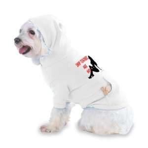   SHOP TEACHERS Are Hot Hooded T Shirt for Dog or Cat LARGE   WHITE Pet