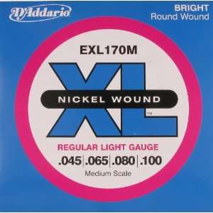  DAddario Electric Bass XL Nickel Wound Soft Medium Scale 
