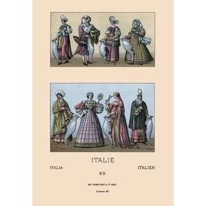  Traditional Italian Dresses   Paper Poster (18.75 x 28.5 