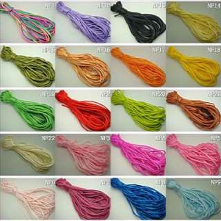 20 Colors 2mm Chinese Knot Silk Jewelry Making Cords CGNF1  