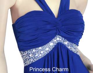 Blue Formal Evening Dress Size 12 14 16 18 20 22 24 New  