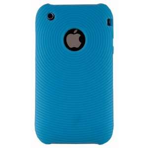  Blue Circle Silicone Soft Skin Case Cover for iPhone 3G 