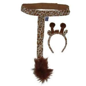   Plush Headband Ears Tail Safari Dressup Costume Set Toys & Games