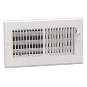   14 X 6 Steel Wall Diffusers 1/3 Grille Bar, White