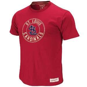  St. Louis Cardinals On Deck Circle T Shirt by Mitchell 