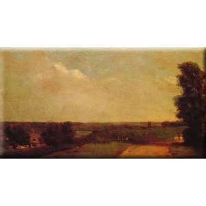  View Towards Dedham 16x8 Streched Canvas Art by Constable 