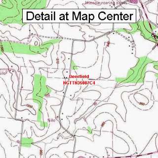   Topographic Quadrangle Map   Deerfield, Tennessee (Folded/Waterproof