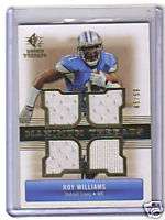 07 SP Rookie Threads Roy Williams 4 Piece Game Used #50  