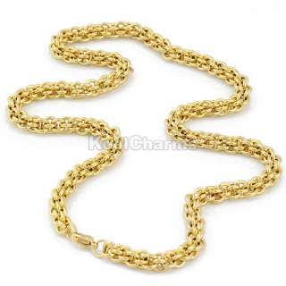 Options MENS Similar Popcorn Type Stainless Steel Necklace Chain 