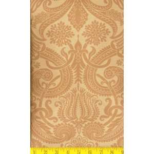  54 Wide Silk Jacquard Antoinette Ivory/ Gold Fabric By 