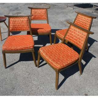 Vintage Danish Dining Set Table and 4 Side Chairs  