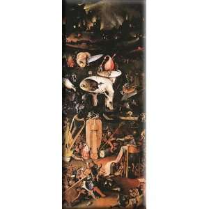 arden of Earthly Delights, right wing 7x16 Streched Canvas Art by 