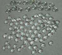 Vintage Glass Crystal Octagon Prisms Rosettes Chandelier Parts  