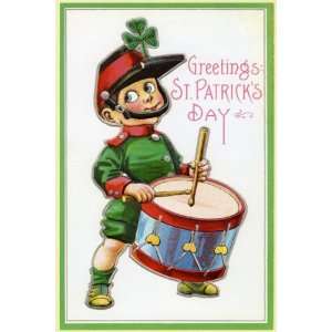  BOY IRISH IRELAND GREETINGS SAINT ST. PATRICK DAY VINTAGE 