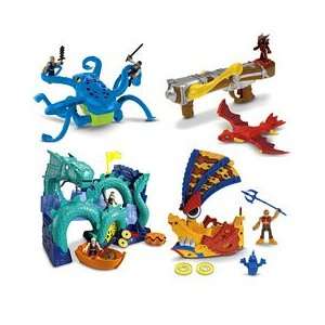 Imaginext Sea Dragon Island Gift Set 4 Full Sets 