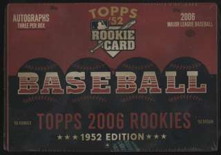 2006 Topps 52 EDITION ROOKIE BB Cards Sealed Hobby Box  