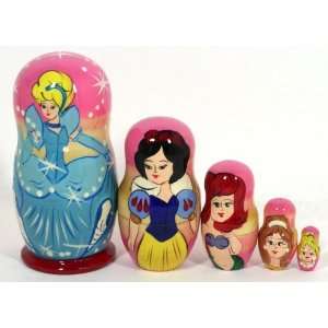  5 pcs Russian Nesting Doll AMERICAN PRINCESSES Everything 