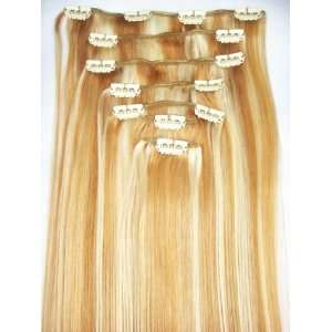  7 Pieces 80 Grams 20 Remy Clip in Hair Extensions #27/613 