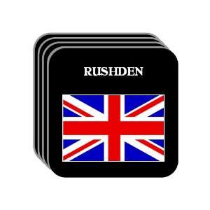  UK, England   RUSHDEN Set of 4 Mini Mousepad Coasters 