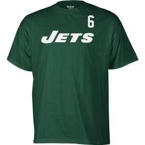  New York Jets Mark Sanchez Name & Number T Shirt (Green 